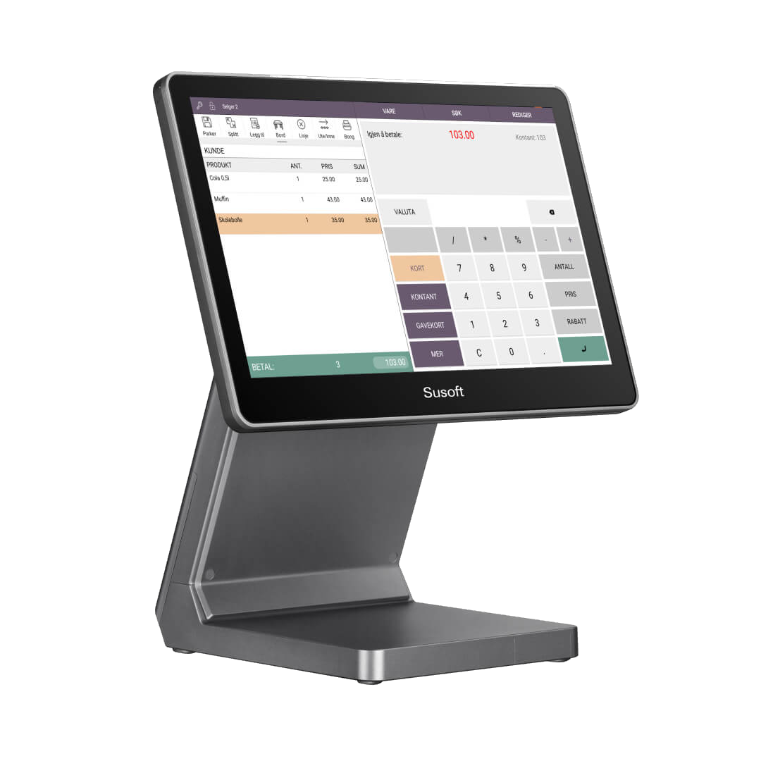 11-tommers touchkasse